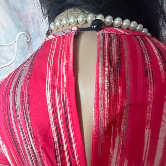 NWOT๐ Breezaya Tasseled Cuff Elastic Waistline Straight Wide Leg Jumpsuit - Picture 12 of 16